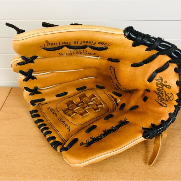 Rawlings RBG224BFR Ken Griffey Jr. Leather 11” Right Hand Thrower Baseball Glove - Picture 6 of 15
